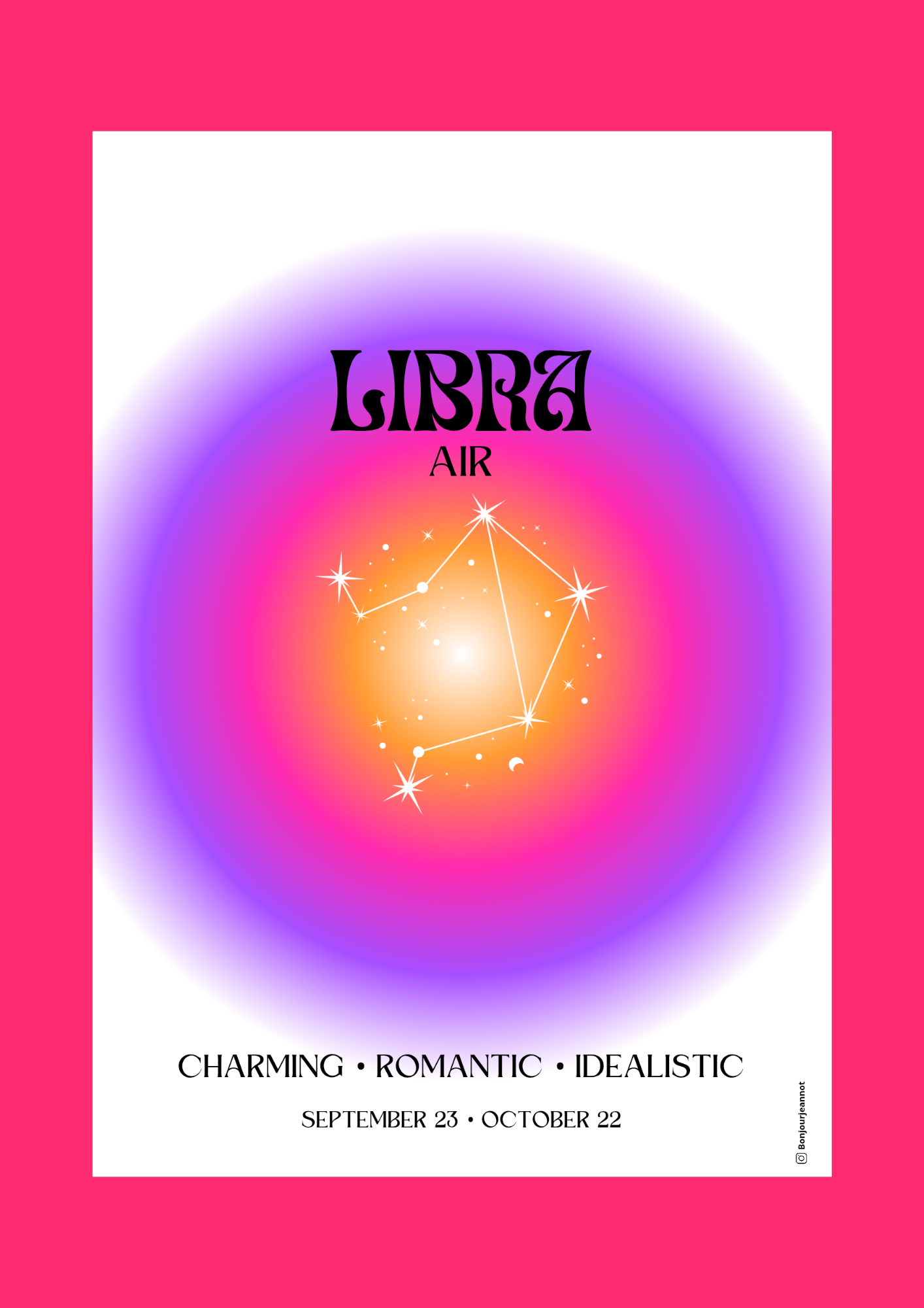 Affiche astrologie - Balance