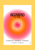 Affiche astrologie - Scorpion