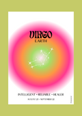 Affiche astrologie - Vierge