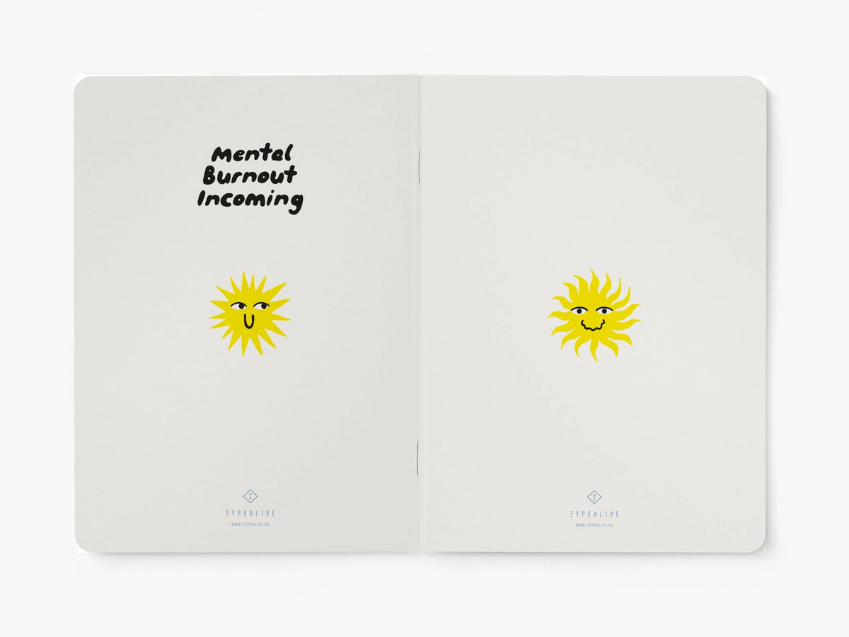 Carnet A5 illustré – Mental burnout incoming