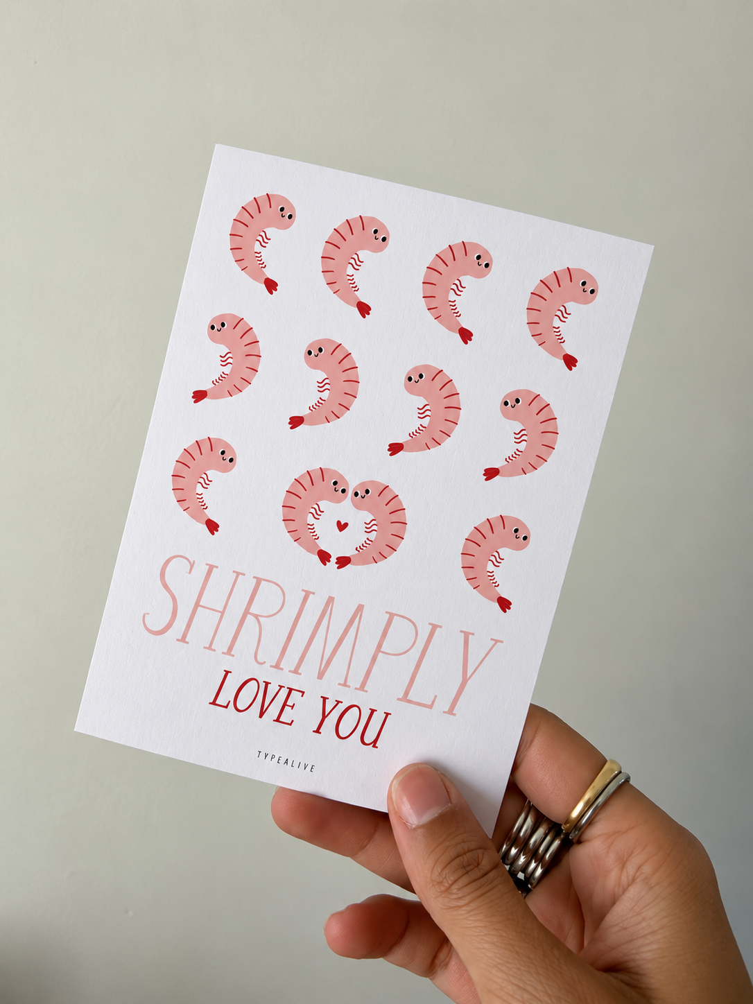 Shrimply carte de Vœux – Remerciement, Anniversaire & Plus