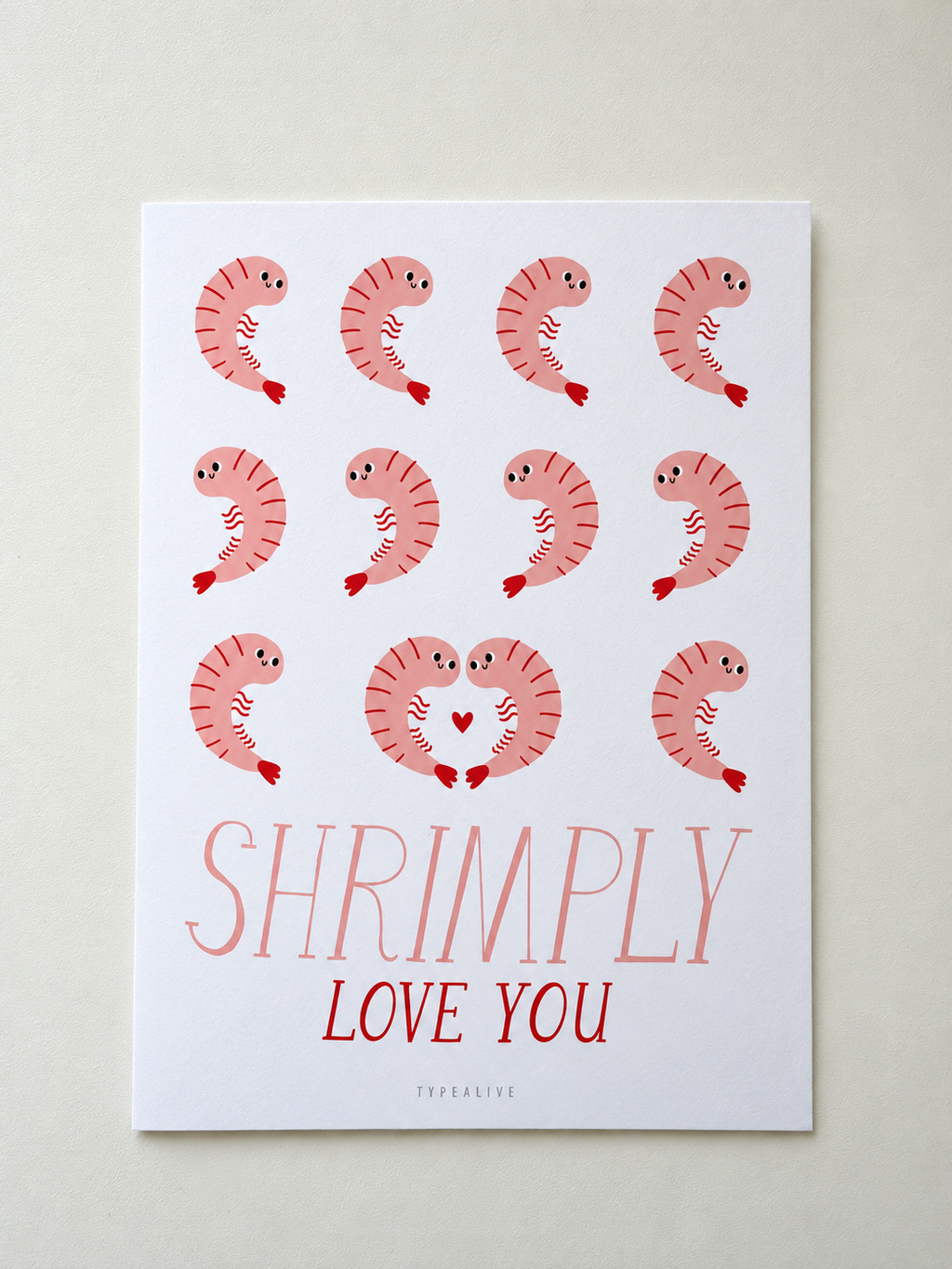 Shrimply carte de Vœux – Remerciement, Anniversaire & Plus