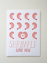 Shrimply carte de Vœux – Remerciement, Anniversaire & Plus