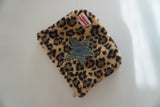Trousse brodée étoile léopard