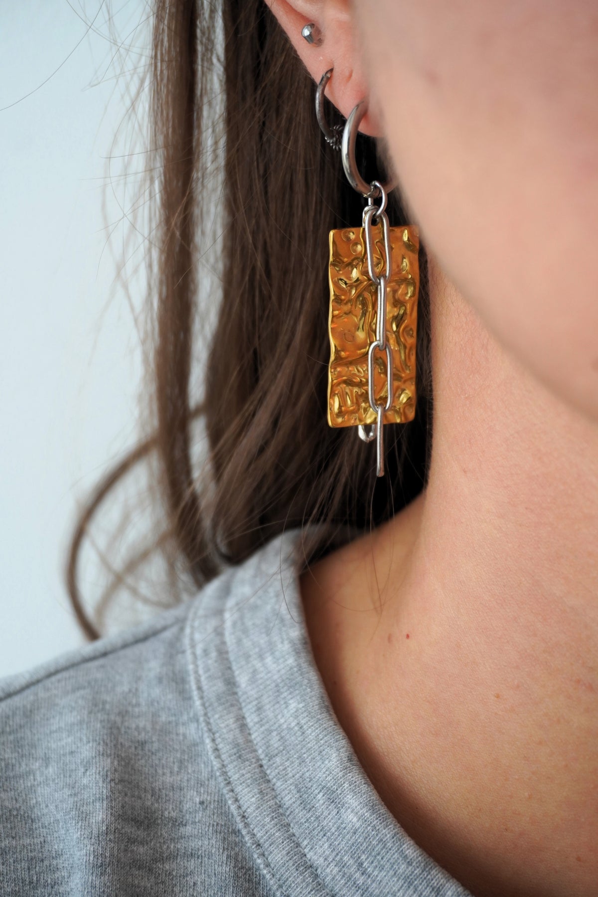 Boucle d'oreille - METAL SKIN