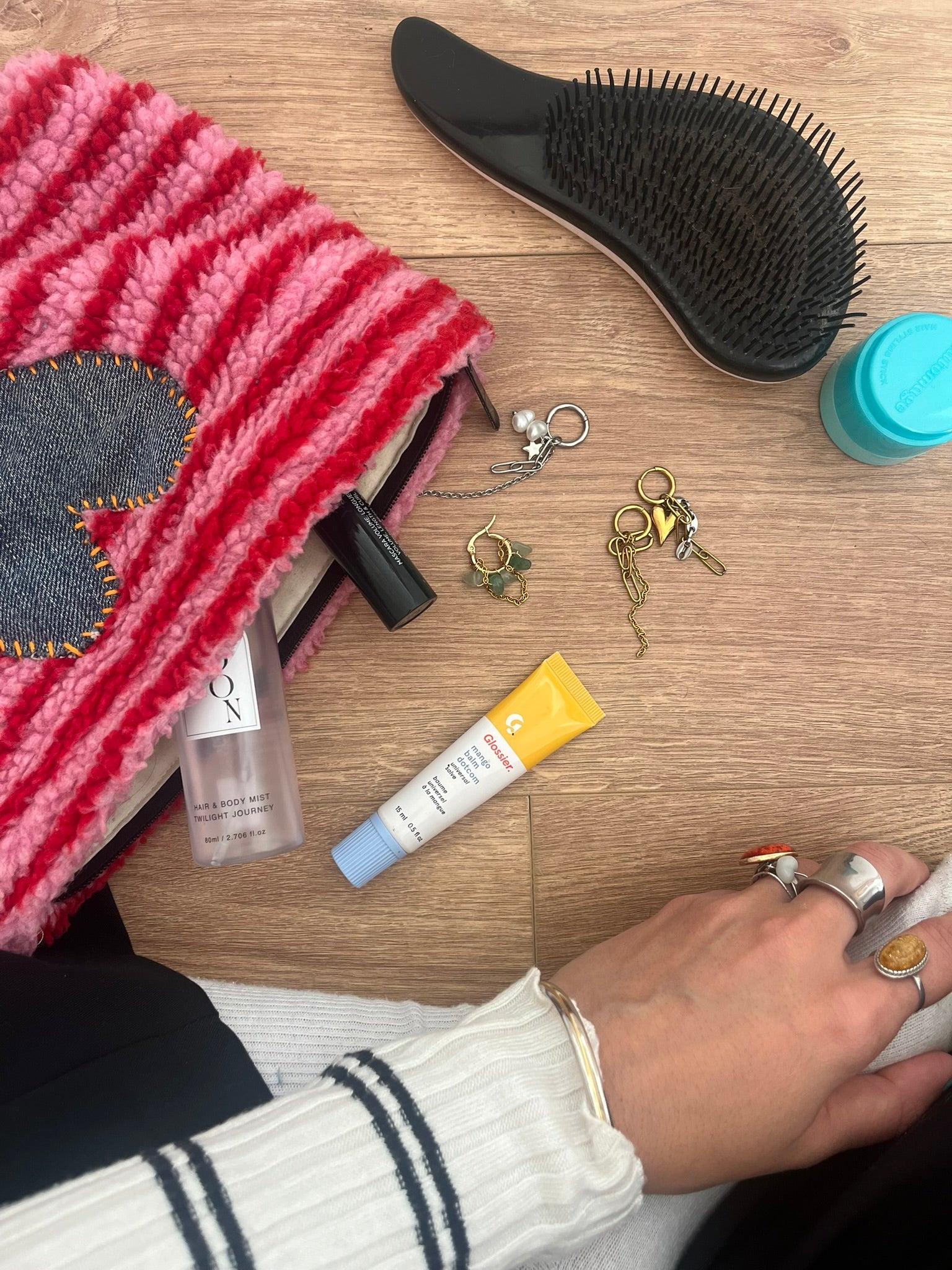 Trousse brodée étoile