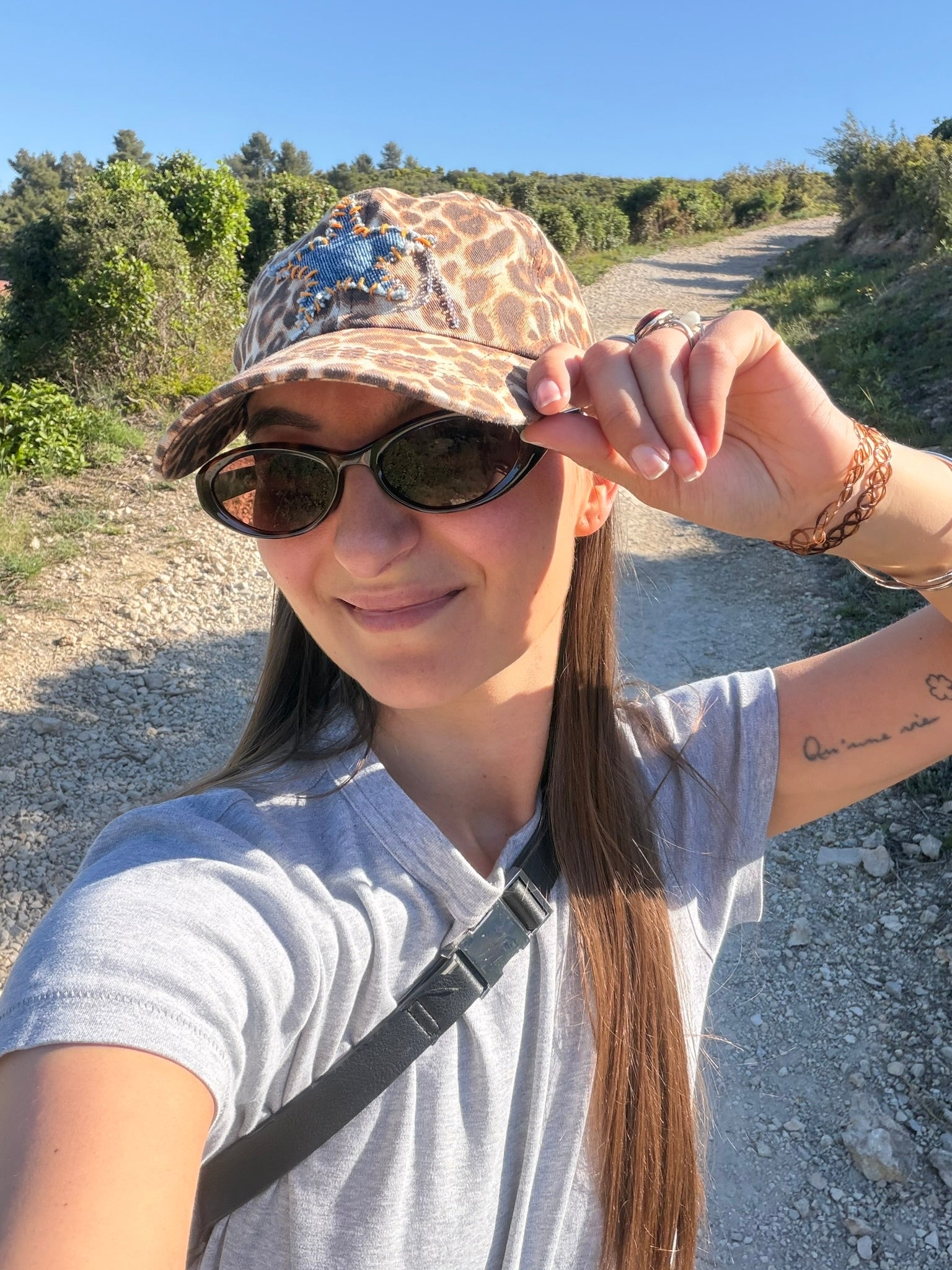 Casquette étoile léopard