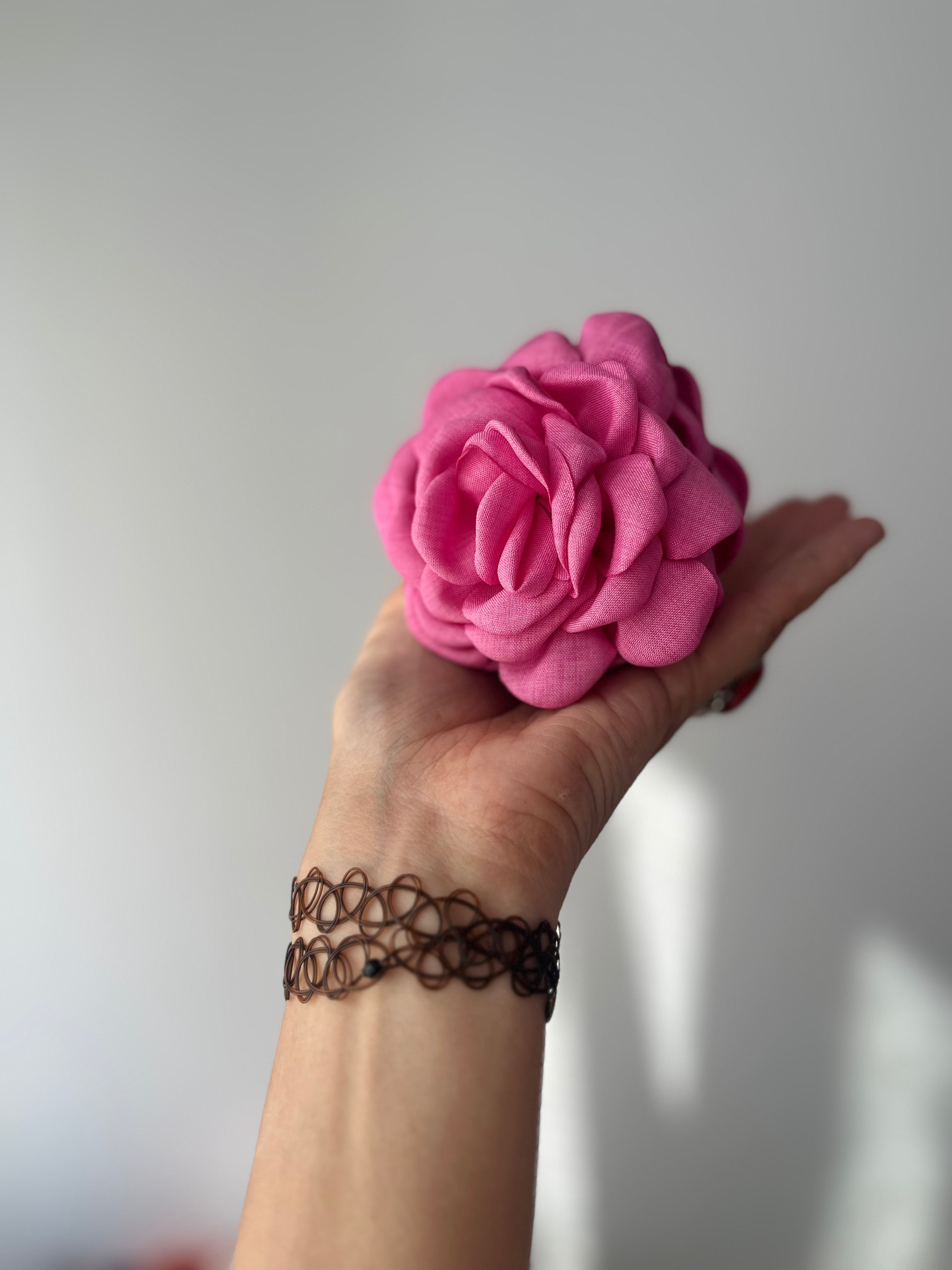 Pince à cheveux Rose XL