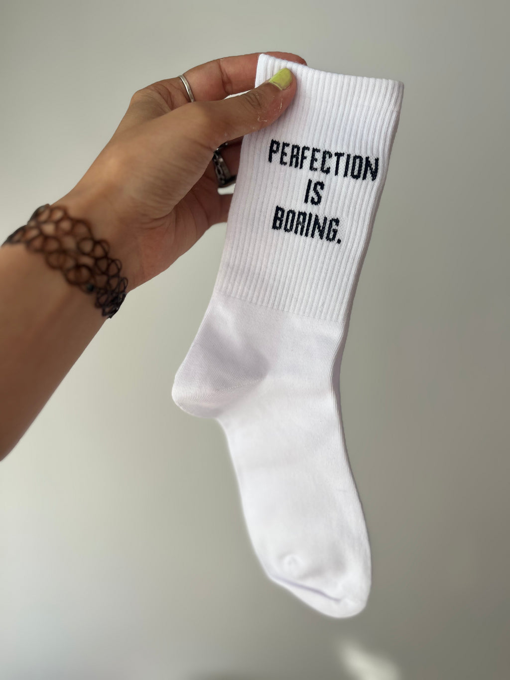 Chaussettes à message