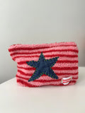 Trousse brodée coeur ou étoile