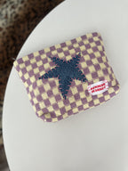 Trousse brodée coeur ou étoile