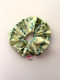 Chouchou XL fleurs vert
