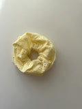 Chouchou XL dentelle jaune