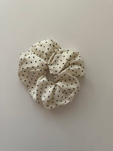 Chouchou XL petits pois blanc
