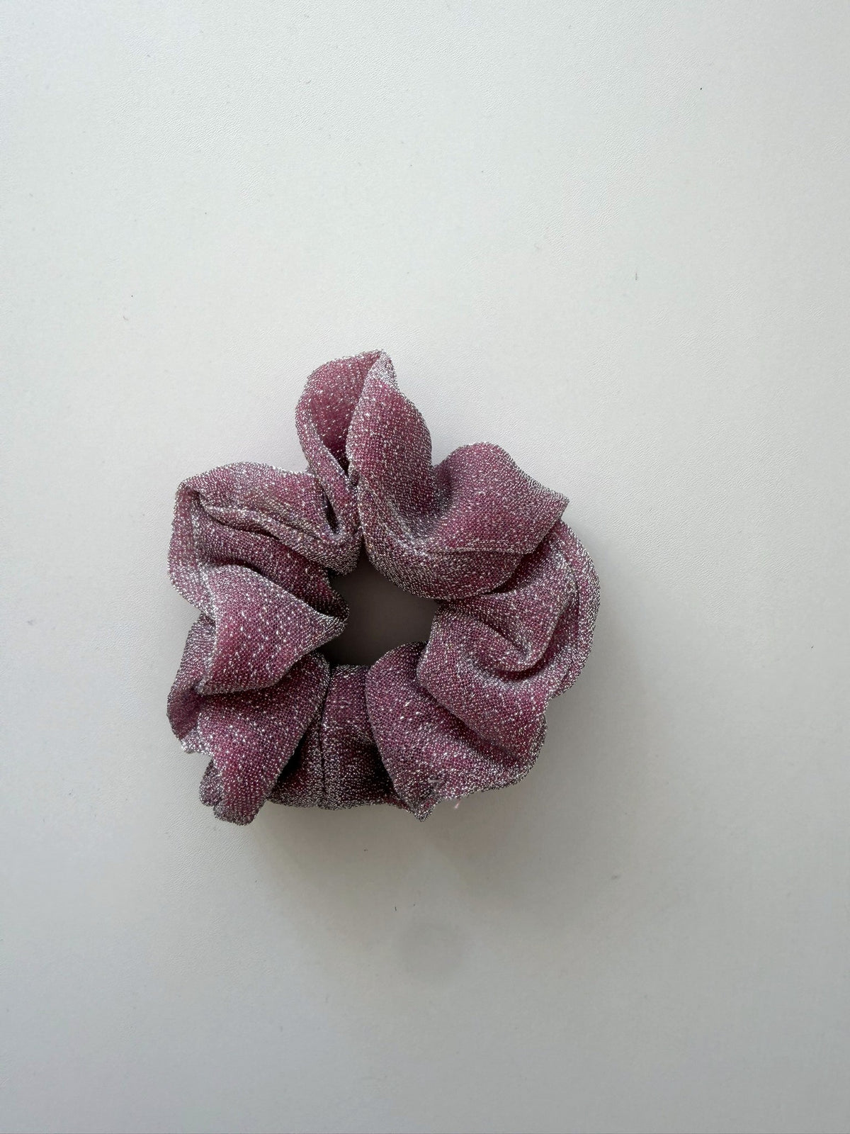 Chouchou à paillettes rose
