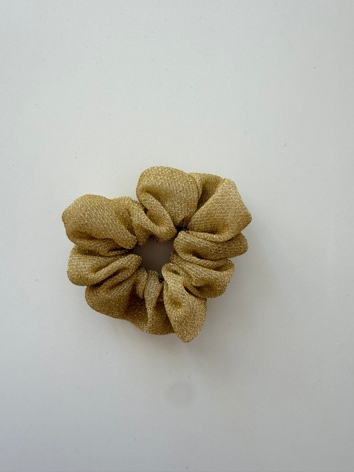 Chouchou à paillettes jaune