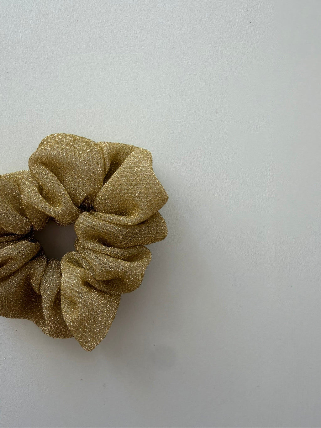 Chouchou à paillettes jaune