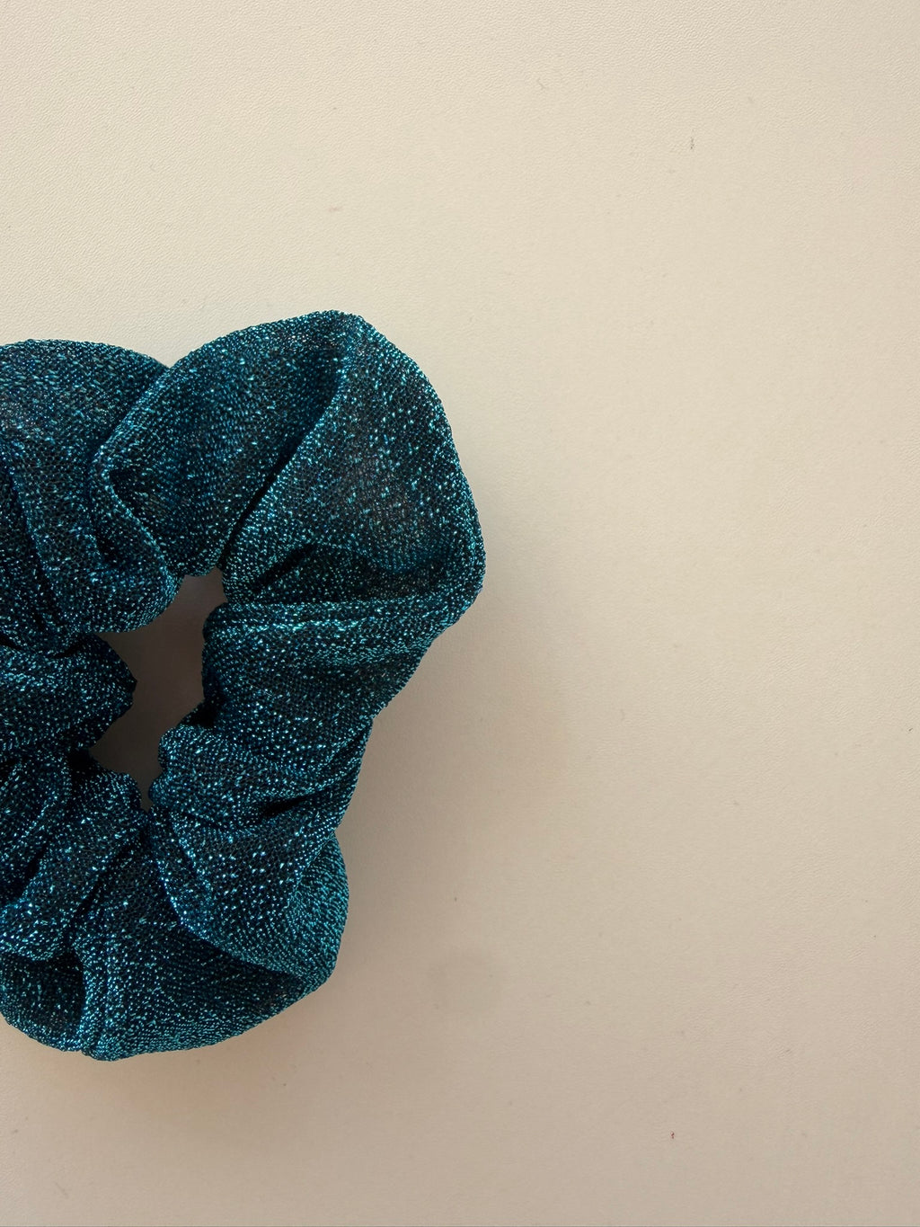 Chouchou à paillettes bleu