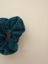 Chouchou à paillettes bleu
