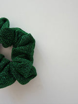 Chouchou à paillettes vert