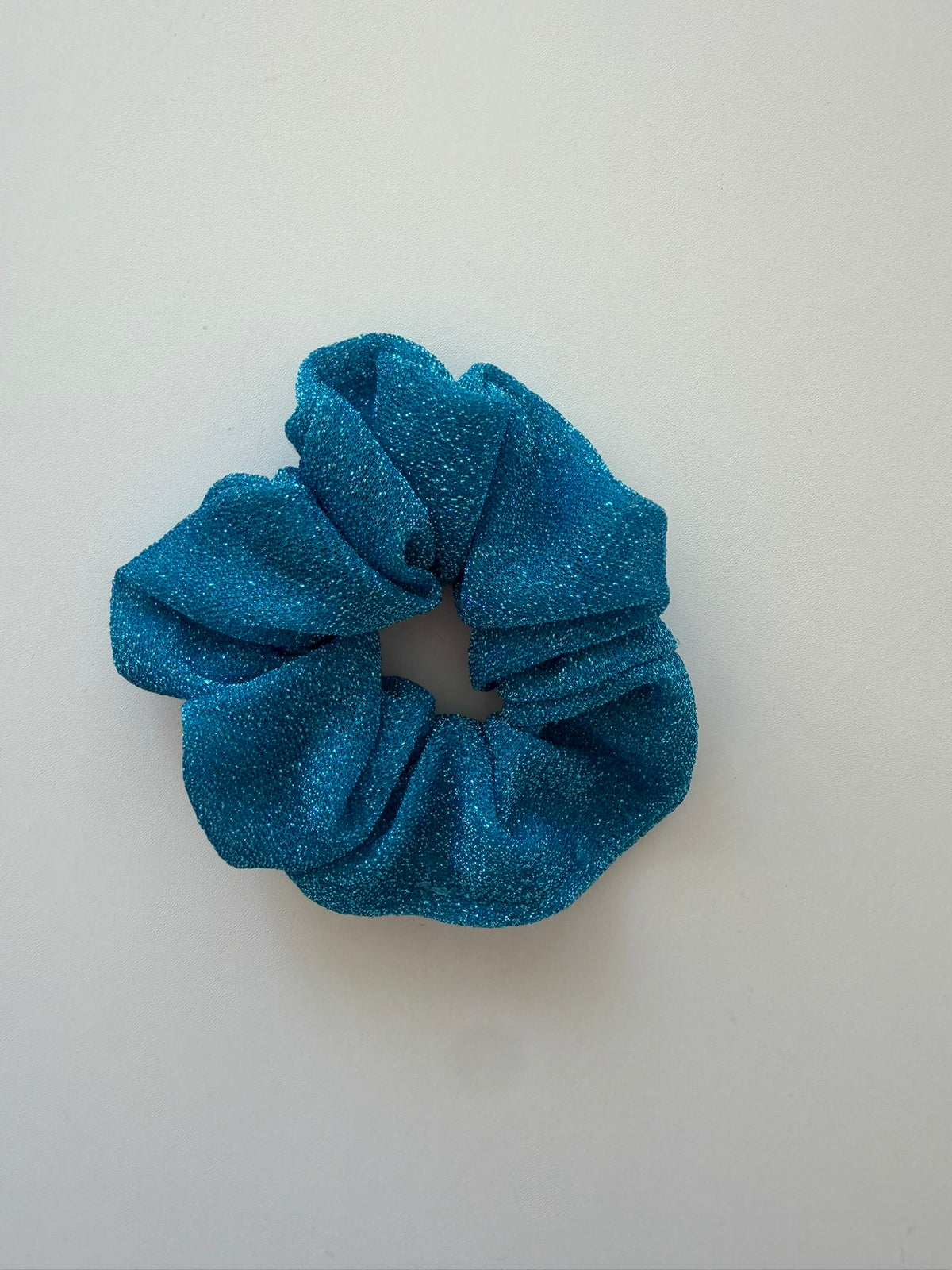 Chouchou à paillettes bleu 3