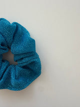 Chouchou à paillettes bleu 3