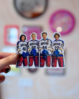 Sticker à Paillettes Briar Hockey Team