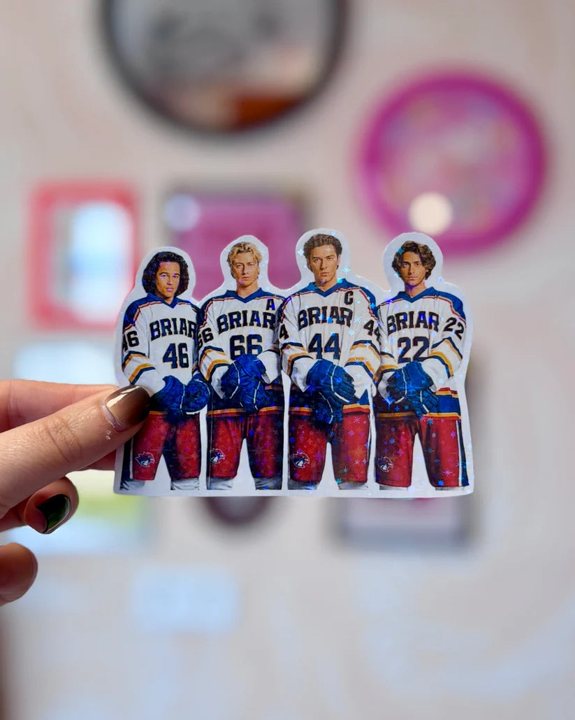 Sticker à Paillettes Briar Hockey Team