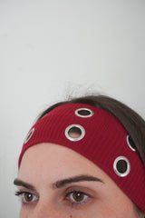 Bandeau oeillets rouge