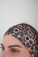 Bandeau oeillets léopard