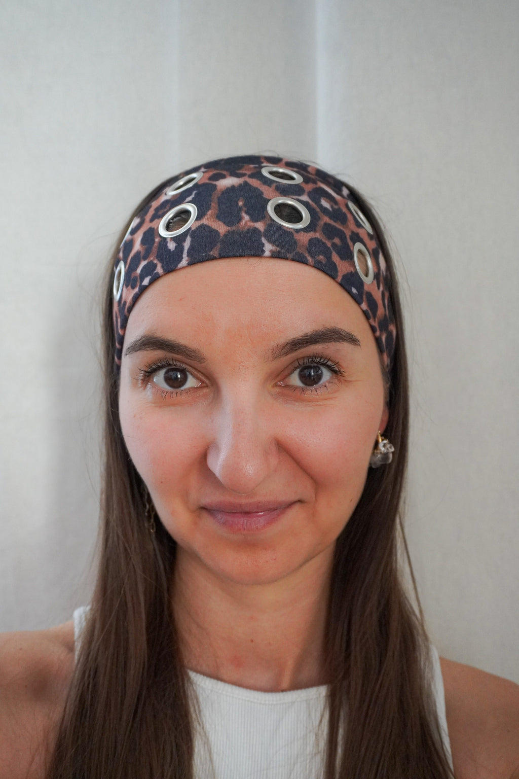 Bandeau oeillets léopard