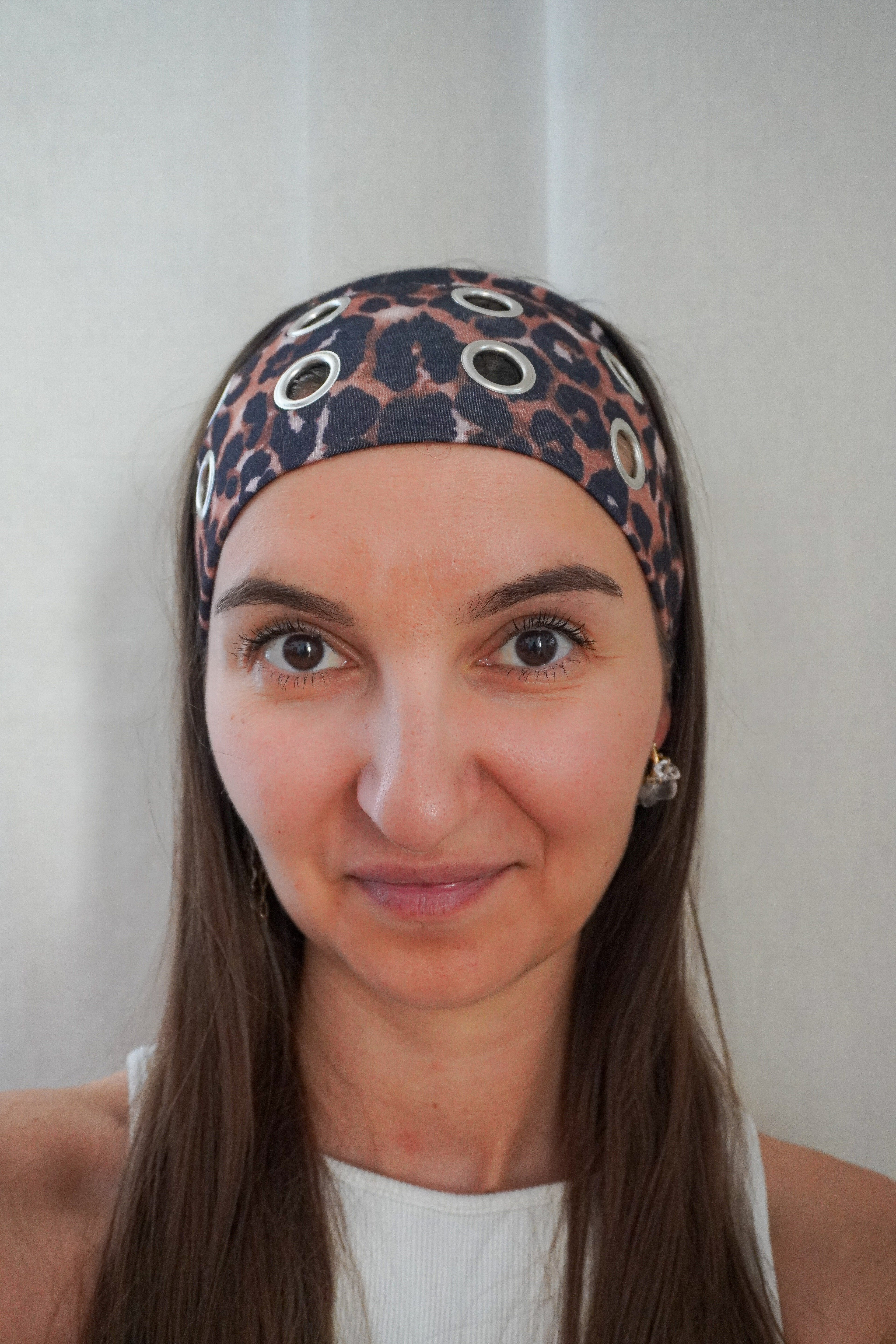 Bandeau oeillets léopard