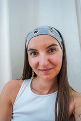 Bandeau oeillets gris