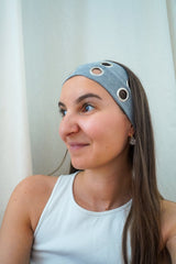 Bandeau oeillets gris