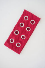 Bandeau oeillets rouge