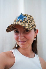 Casquette étoile léopard