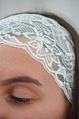 Bandeau en dentelle butter