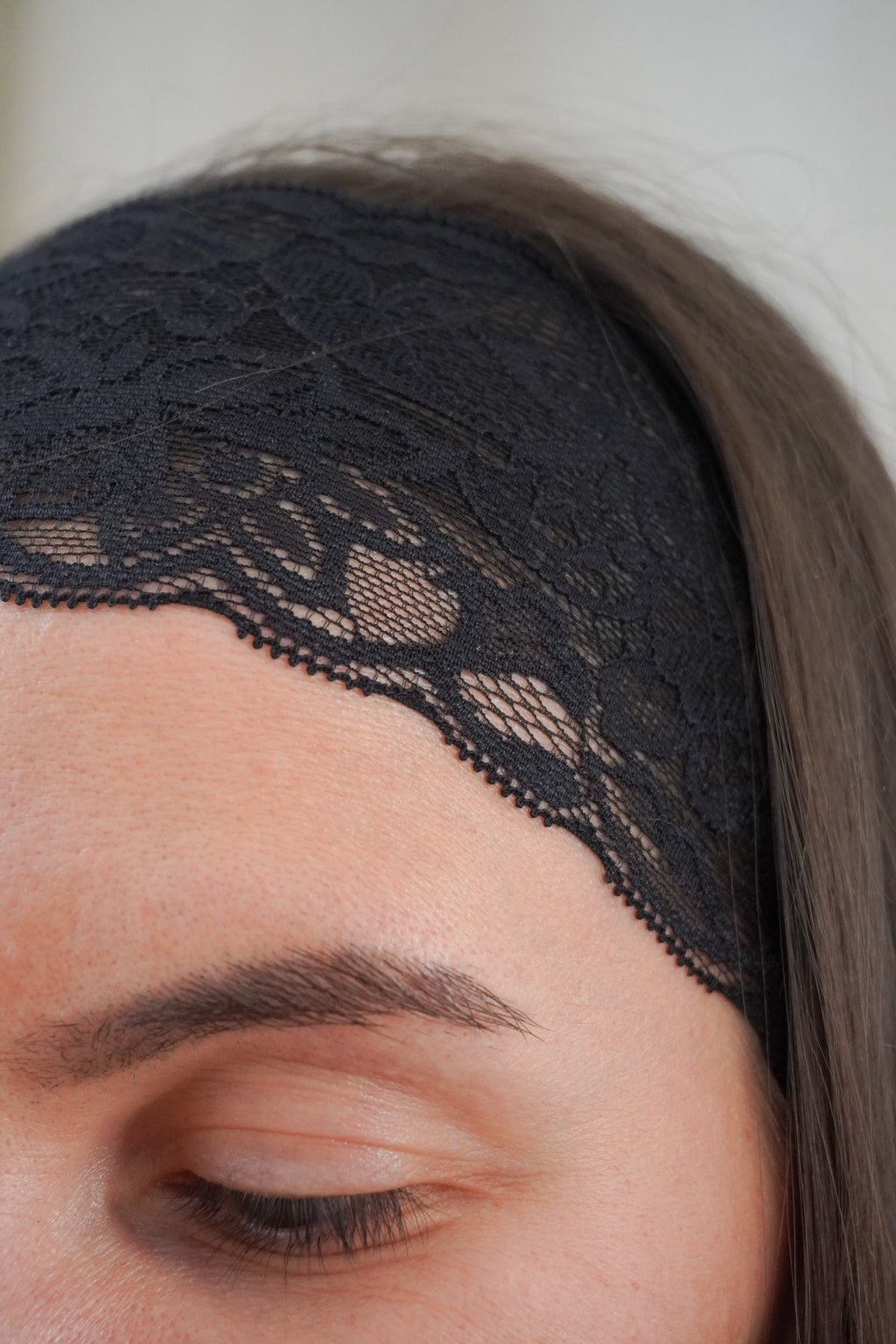 Bandeau en dentelle noir