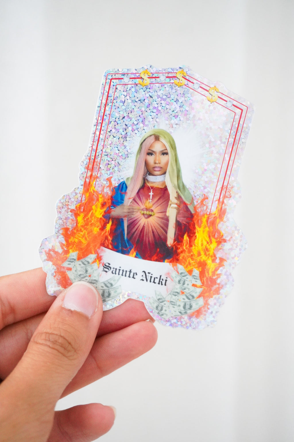 Sticker à Paillettes Nicki Minaj