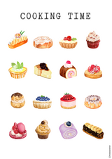 Affiche Pâtisseries