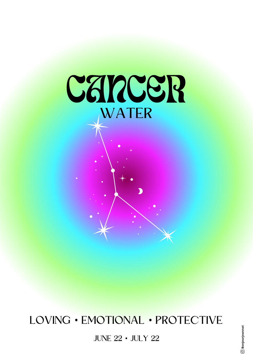 Affiche astrologie - Cancer