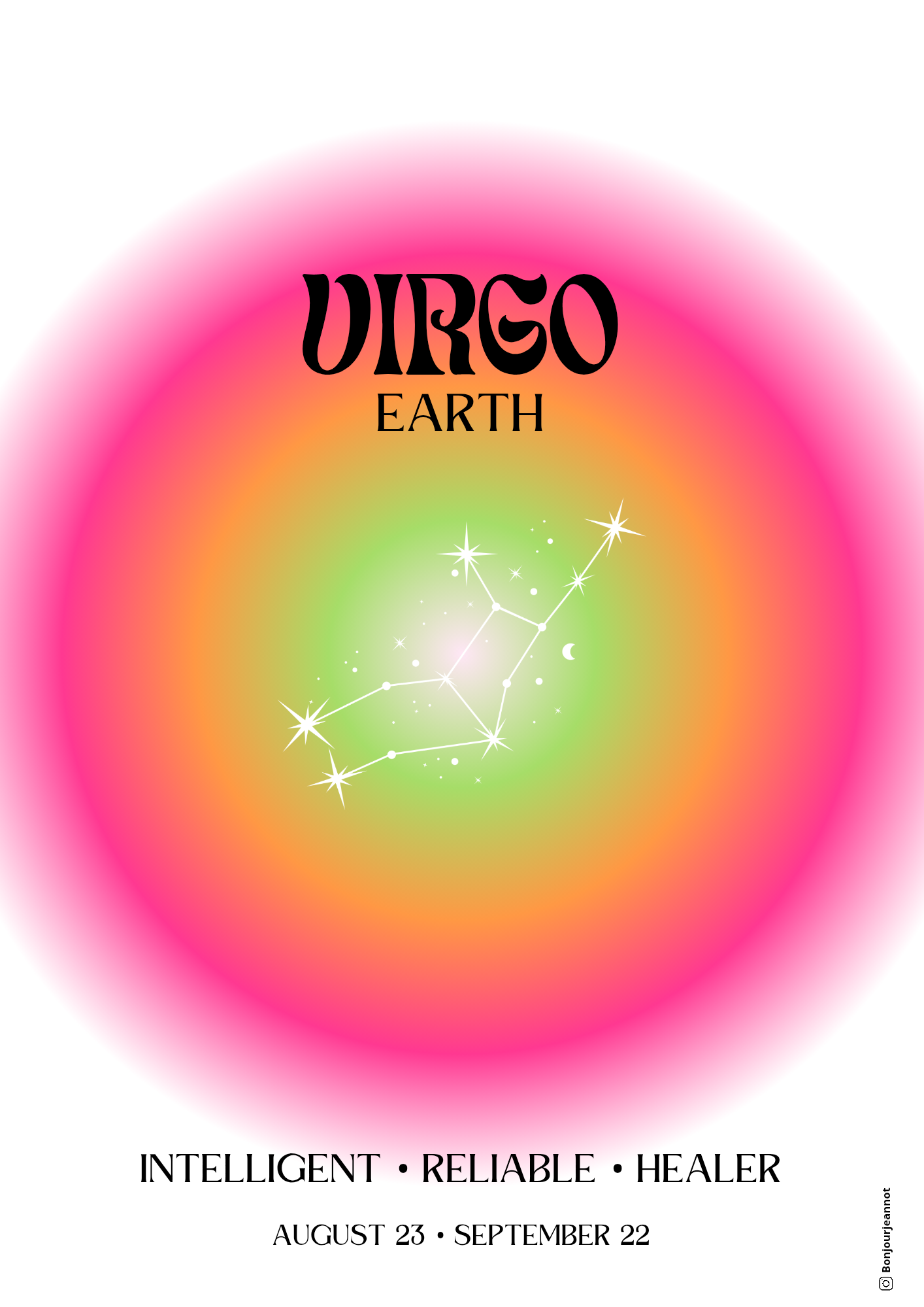 Affiche astrologie - Vierge