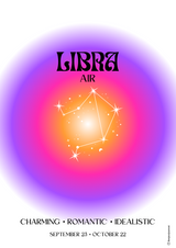 Affiche astrologie - Balance