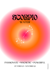 Affiche astrologie - Scorpion
