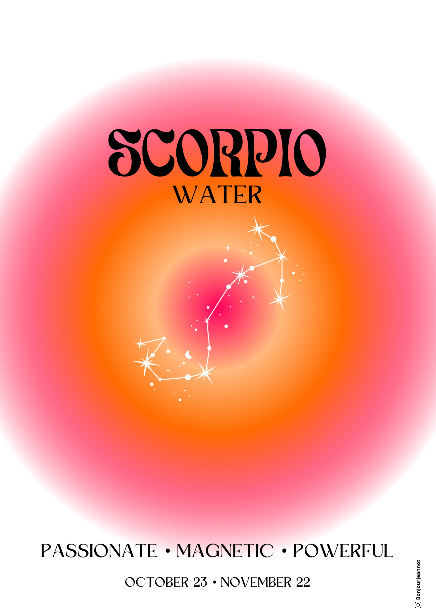 Affiche astrologie - Scorpion
