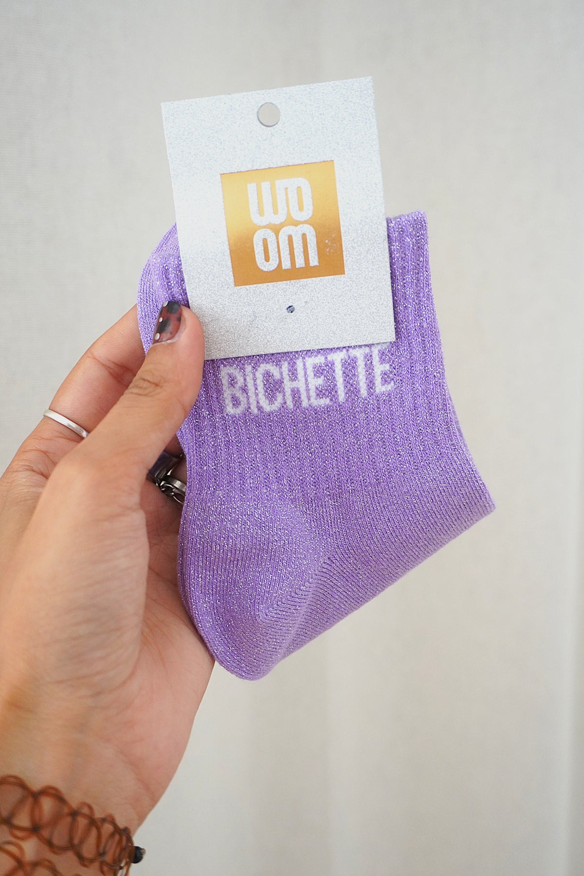 Chaussettes à paillettes Bichette