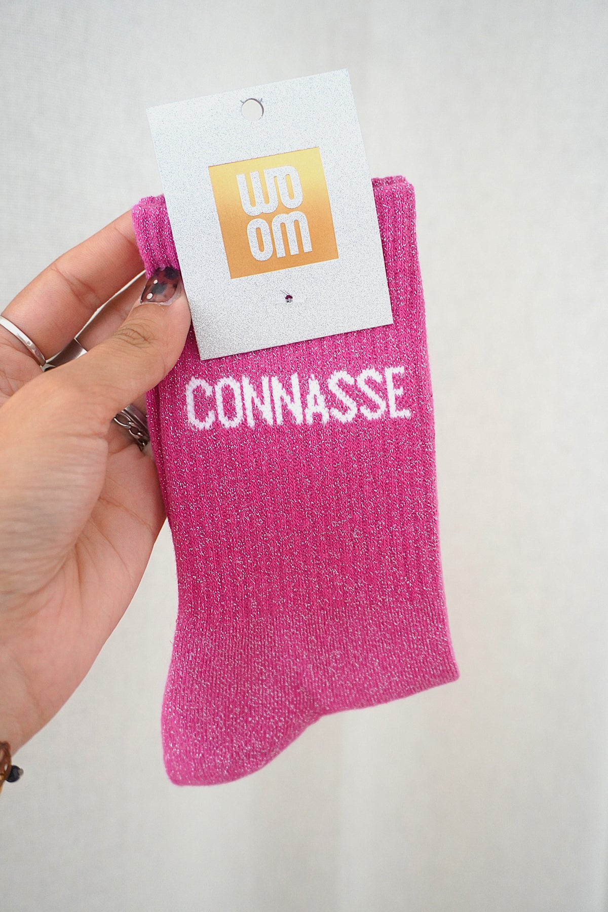 Chaussettes à paillettes Connasse