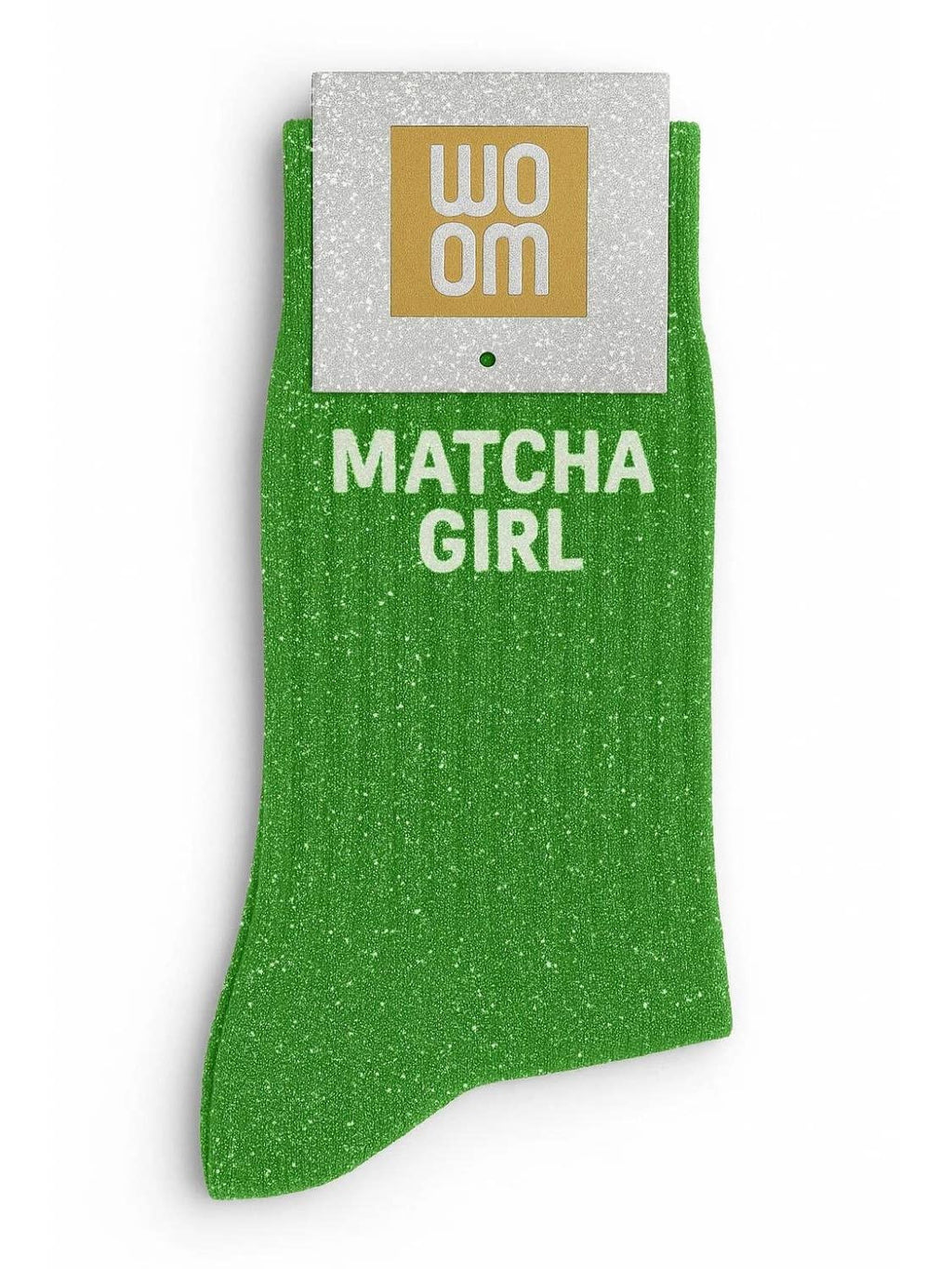 Chaussettes à paillettes Matcha girl