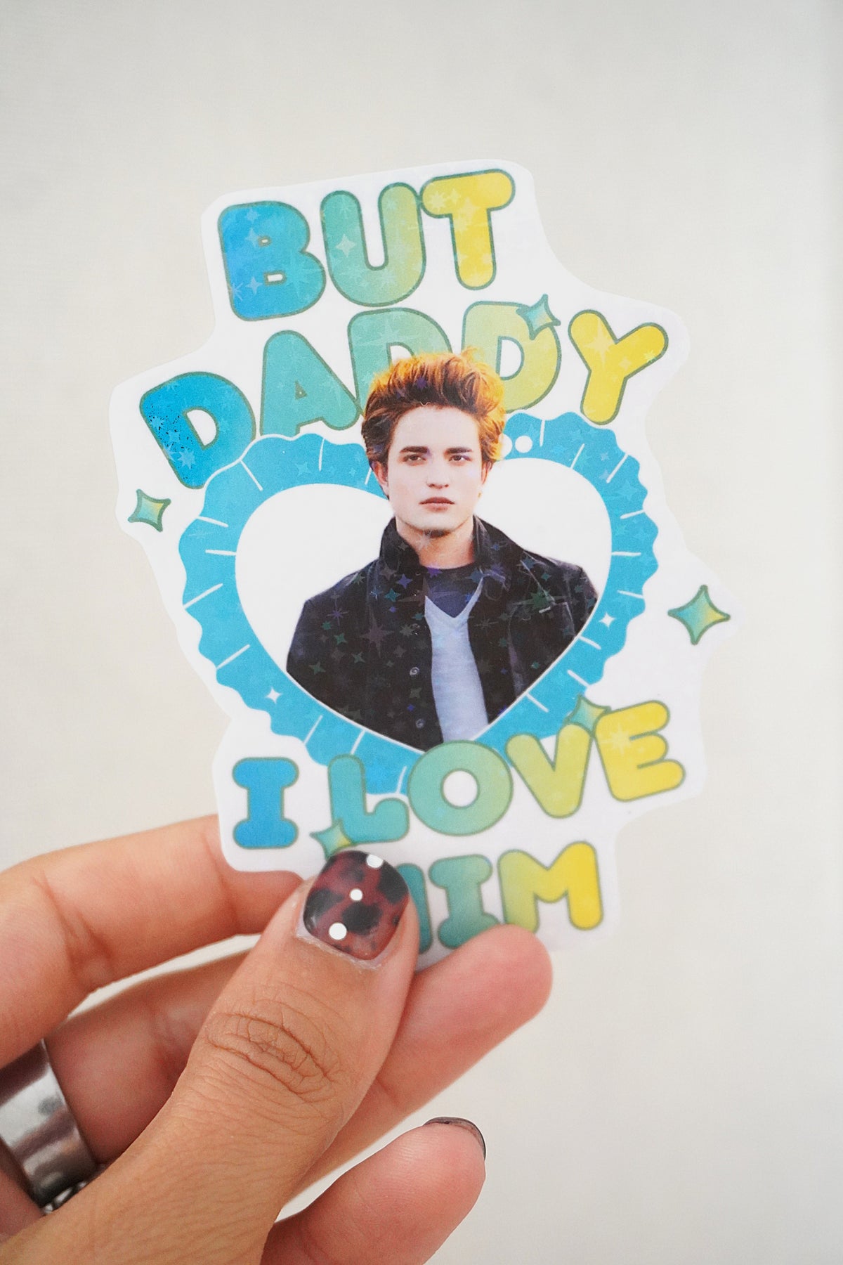 Sticker à Paillettes Edward Cullen