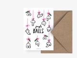 Jingle balls carte de Vœux – Remerciement, Anniversaire & Plus